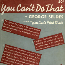 <cite>You Can’t Do That</cite> by George Seldes <cite>You Can’t Do That</cite> by George Seldes
